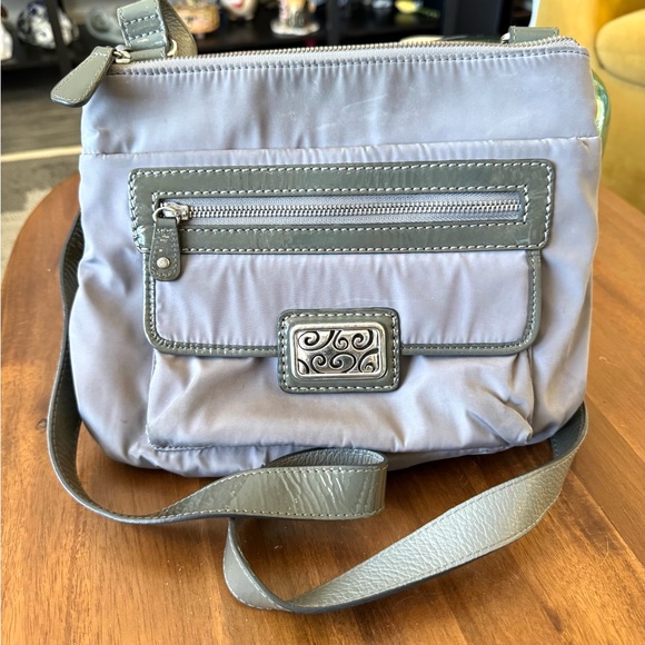 Brighton Nylon Gray Crossbody Bag - Picture 1 of 9